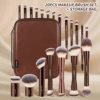 MAANGE 20pcs Pro Makeup Brushes + Storage Bag Dual End Foundation Powder Blush Eyeshadow Brush Beauty Blending Organizer Tool