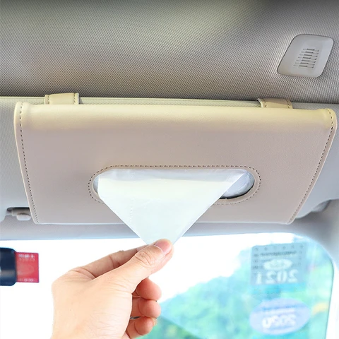 Pcs Car Tissue Box Towel Sets Car Sun Visor Tissue Box Holder Auto Interior Storage Decoration for BMW Car Accessories