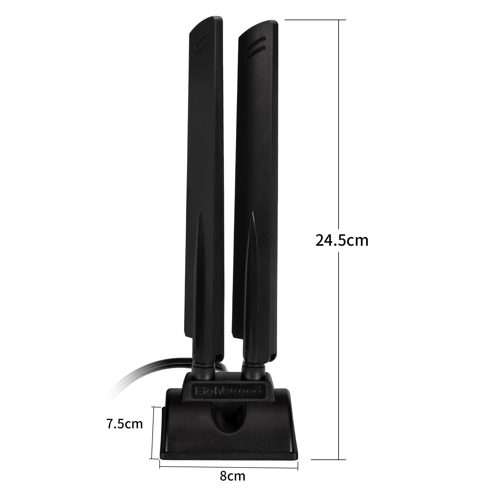 Superbat WiFi 6E Tri-Band 6GHz 5GHz 2.4GHz RP-SMA Magnet Mount Base Antenna for PC Desktop Computer Motherboard Wukong Game PC wifi antenna