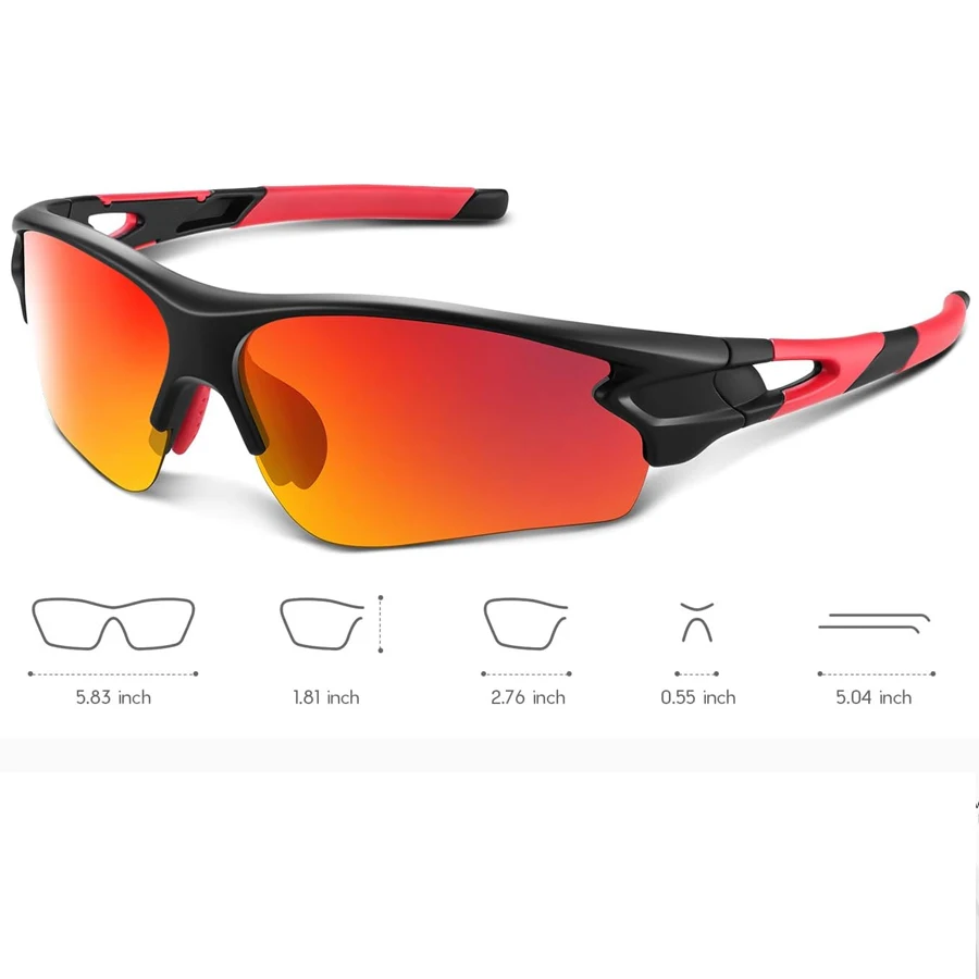 Unisex Fashionable Lightweight UV Protection Sports Sunglasses