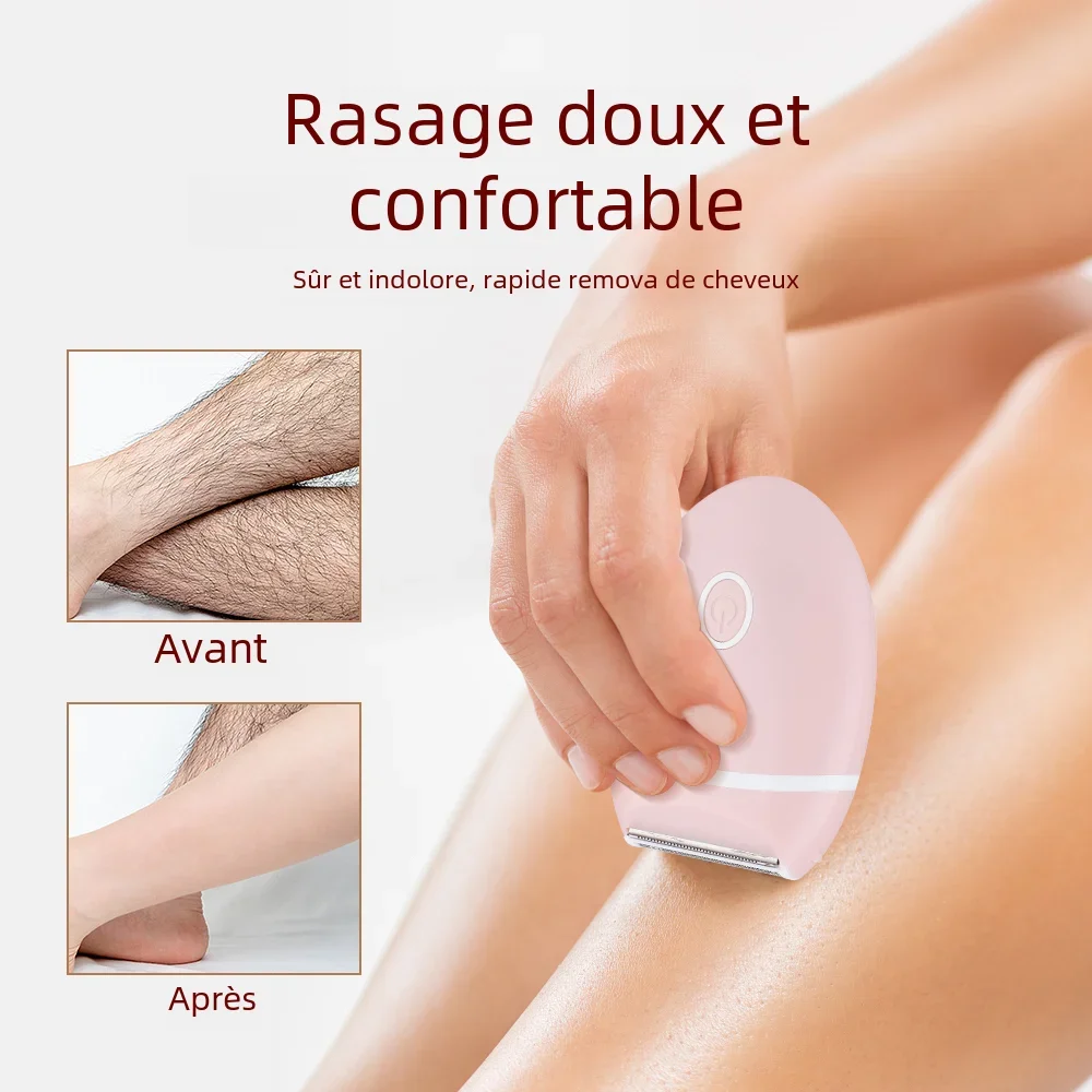 Elektrischer 3-in-1-Haarrasierer für Damen, Mini-Waschbürste, Spezialhaarentfernungsgerät für den ganzen Körper, Beine, Achseln und Intimbereich_voghion.com