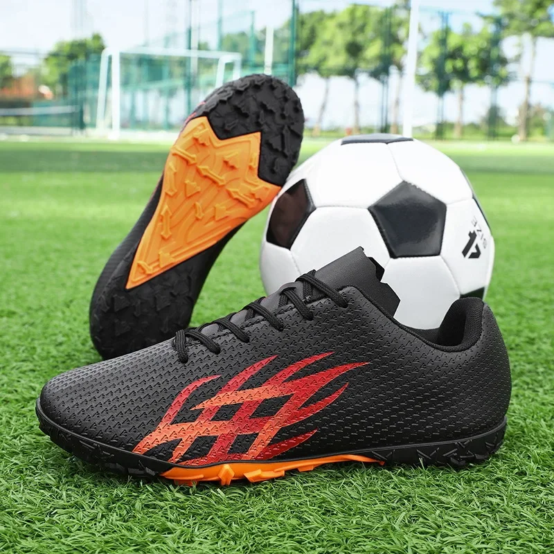 Short-spike Training Soccer Shoes Low-top Leather Sneakers Youth Football Shoes Cross-border 4