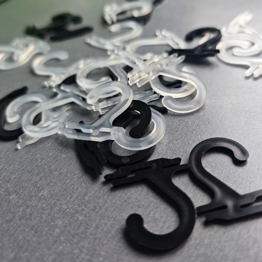 500pcs 28x30mm 플라스틱 플랫 양말 포장 가방 디스플레이 후크 행거 의류 액세서리