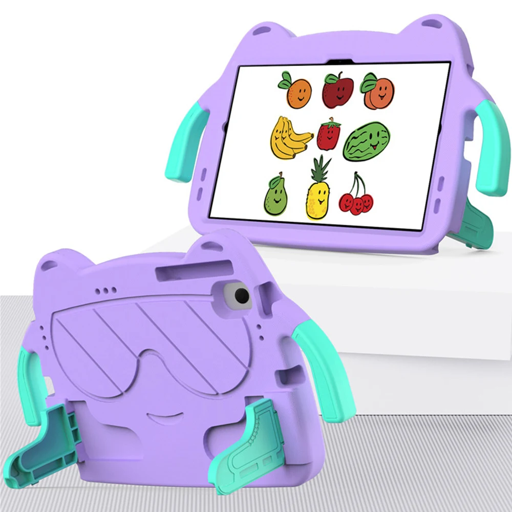 Children's Cartoon Tablet Cover with Dual-Angle Stand