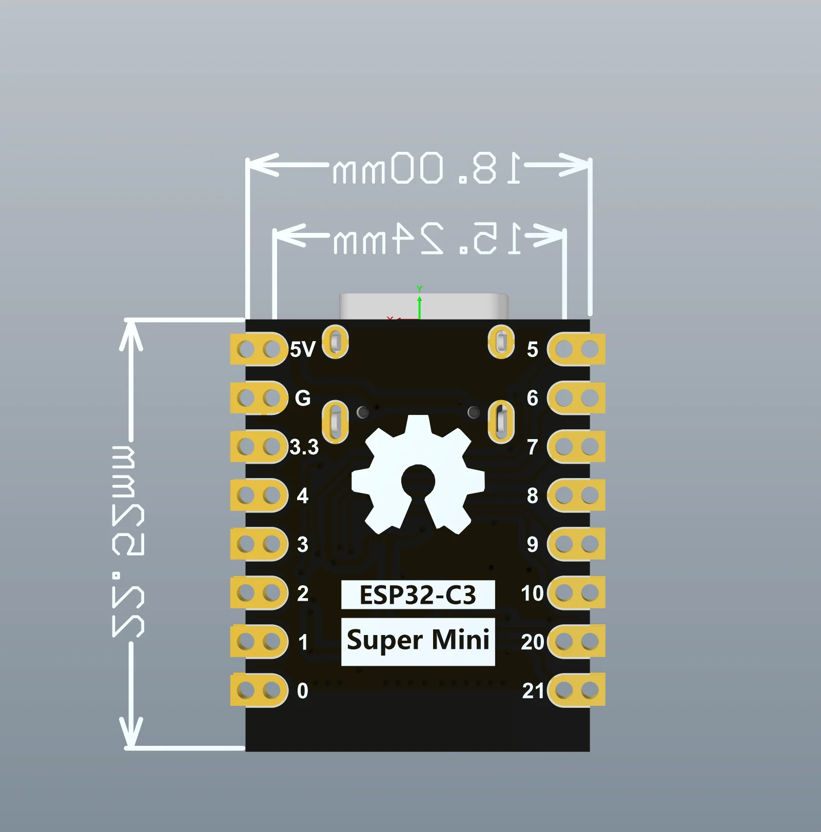 1-10 Stück ESP32-C3 Entwicklungsboard ESP32 SuperMini Entwicklungsboard ESP32 Entwicklungsboard WiFi Bluetooth – Detail 3