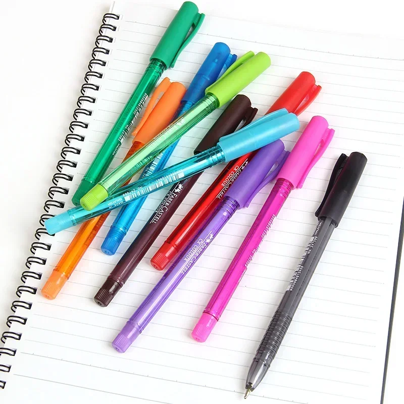 FABER CASTELL 2470 젤 볼펜, 사무실 및 학교 용품 선택용, 1.0mm, 9 가지 색상, 10 개