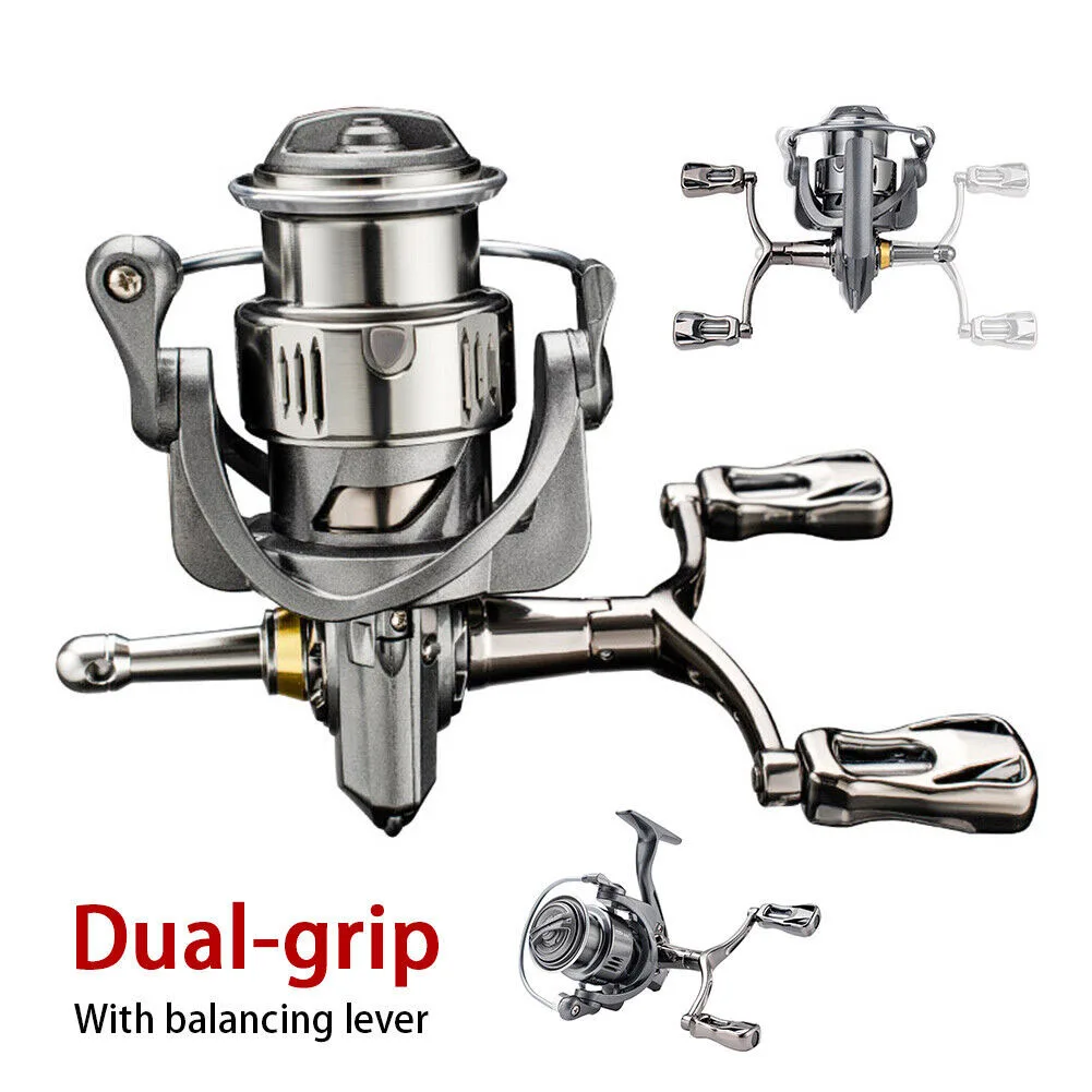 

Fishing Reel 2500-3000 Series Spinning Reel 8KG Max. Drag 5.2:1 with Balancing Lever Shallow Spool for Carp Freshwater Saltwater