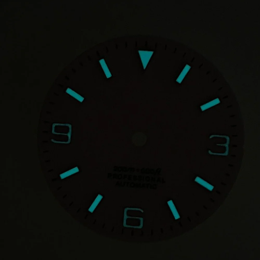 Blue green Luminous 29mm Watch Dial Sterile For NH35 NH36 PT5000 ETA 2824 2836 Miyota 8215 8205 821A DG2813 Movement Accessory