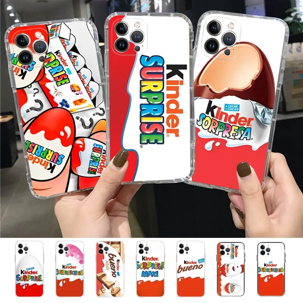 Egg KINDER JOY-Funda de teléfono para iPhone, carcasa para iPhone 15, 14, 11, 12, 13, Mini Pro, XS Max, 6, 7, 8 Plus, X, XR, SE, 2020
