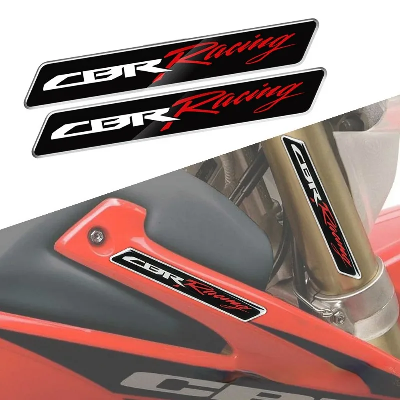 Autocollant 3D Honda CBR Badge Réservoir - Stickers Moto Relief Argenté Pour CBR125R à 1000RR