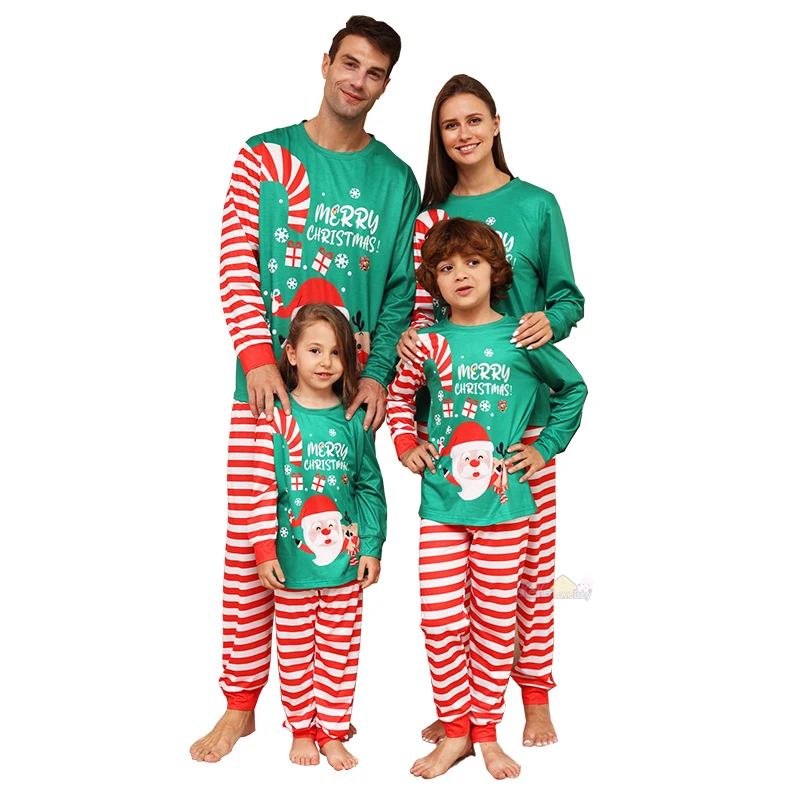 thumbnail image 1 of Conjunto de pijamas navideños a juego para toda la familia 2024, ropa de dormir navideña para adultos y niños, pijamas para madre e hija, ropa para padre e hijo, 1 of 5