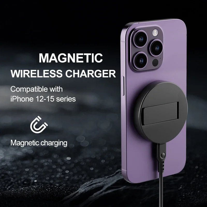 30W Strong Magnetic Wireless Charger Stand Pad For iPhone 14 13 12 Pro Max Phone Holder  Fast Charging Desk Dock Station