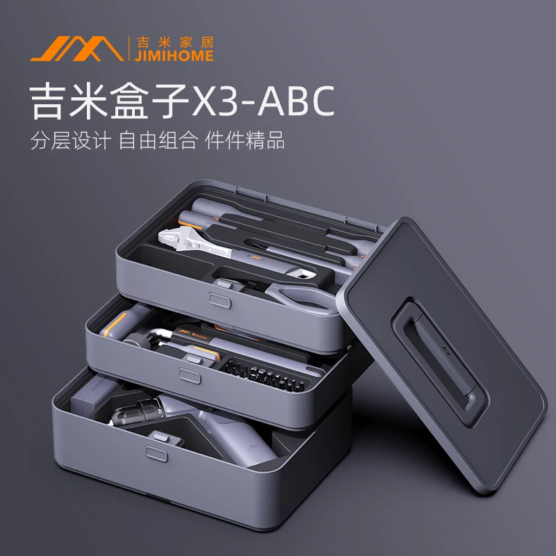 Jimmy Home Toolbox Hardware Collection Set Di Cacciaviti Multifunzione Combinazione Elettrica Domestica X-Abcdefg