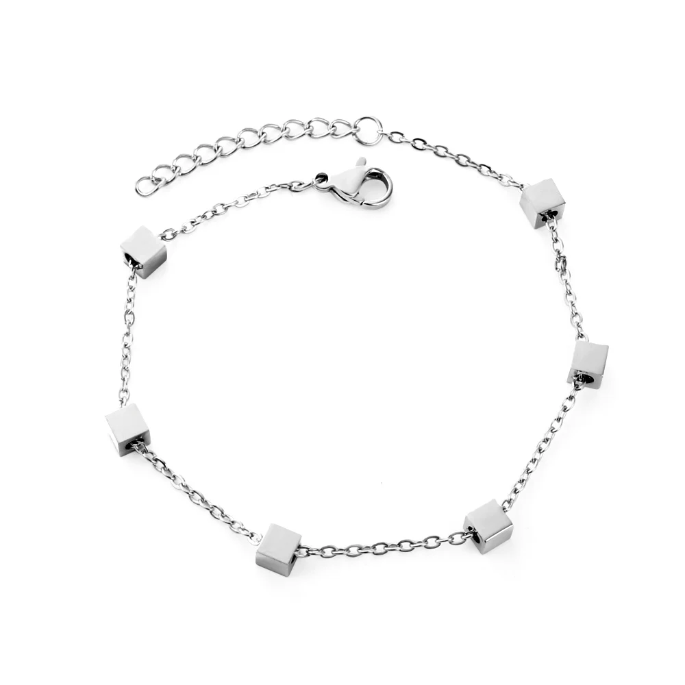 Bracelet Femme Purelei Flowering – Acier Inoxydable Doré, Fleurs Et Zircons, Longueur Réglable 16-19 Cm