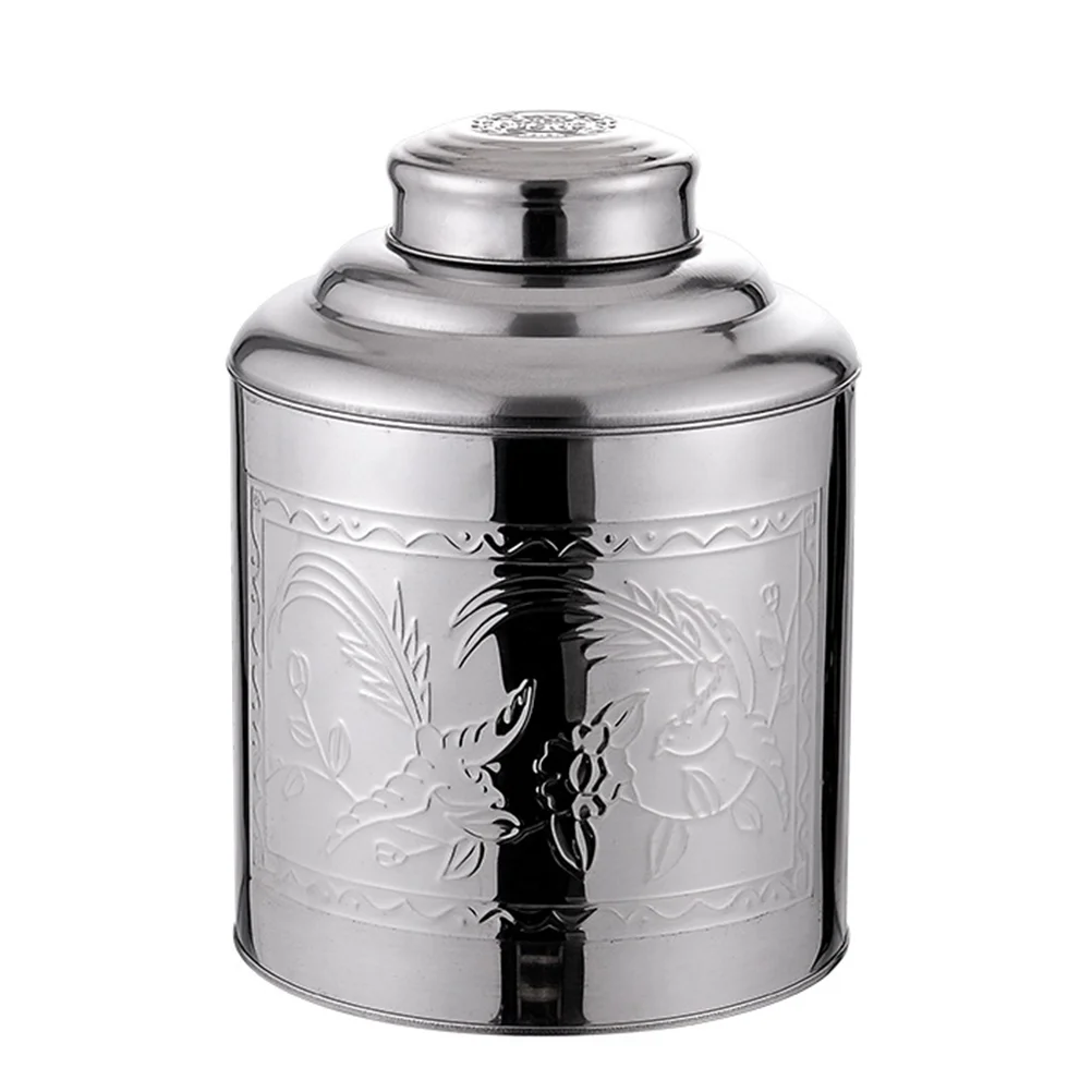 

Stainless Steel Tea Tea Packaging Iron Box Household Portable Mini Metal Tea Box Small Sealed Tea Canister Food Container