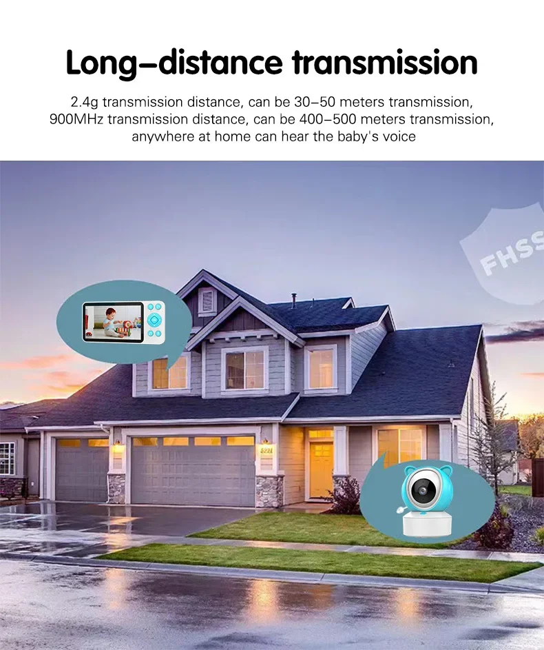 Babyphone video sans fil C8 + écran - Tuya 15 undefined