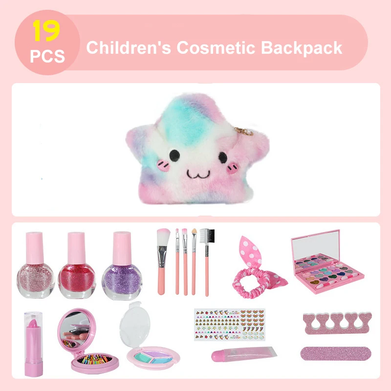 Child Toy Girls Pretend Play Make Up Toys Simulation Cosmetic Bag Makeup Handbag Sets Safety Educational Toys For Children Kids makeup toy princess pretend toys cosmetics set
