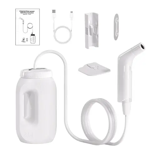 2.5L Portable Electric Bidet Rechargeable Shataf Hand Bidet Butt Sprayer for Personal Hygiene Cleaning Travel Camping Bidet - Image 8