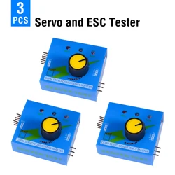 Advanced 3 - Channel Digital RC Servo Tester and ESC Speed Controller Checker (3 PCS)