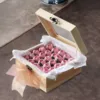 Wooden Storage Box Jewelry Display Case Square Dustproof with Glass Cover Decorative Jewelry Organizer Candy Display Box 3