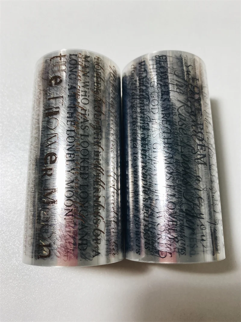 빈티지 글자 스크랩북 pet 테이프 일기장 일기 카드 만들기, 넓은 영어 단어, DIY 배경 접착 스티커, 8cm