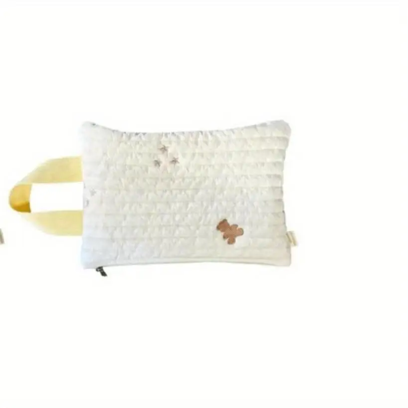 1 Pcs Embroidered Tissue Cover Removable Tissue Bag Paper Holder Storage Cotton Tissue Box Wet Tissue Storage Bag Convenient