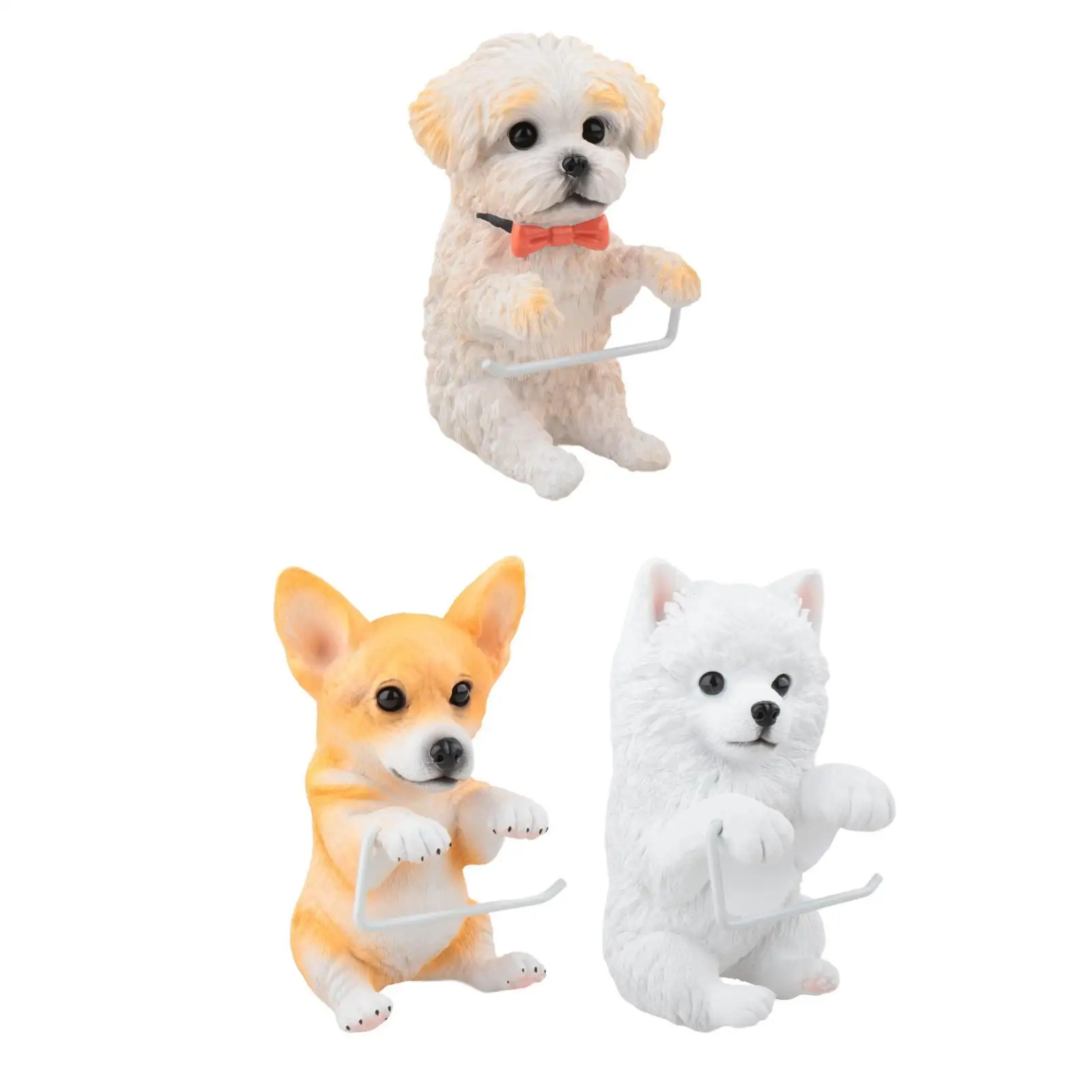 Toilet Paper Roll Holder Creative Toilet Tissue Holder Cartoon Animal Shape Tissue Wall Mounted Rack for Dining Room Toilet