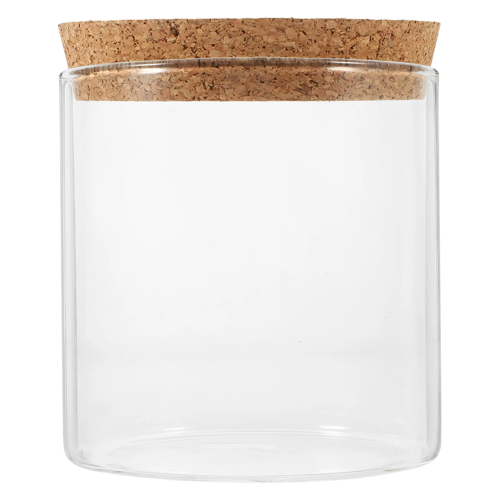 

Microwaveable Overlapping Glass Jars Flatware Container with Lid Bamboo Cover Fruit Bowl