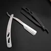 Men Straight Razor Edge Stainless Steel Sharp Barber Razor Professional Manual Shaver Shaving Safety Beard Cutter Shaving Tools 2