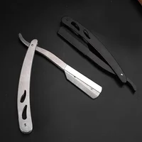 Men Straight Razor Edge Stainless Steel Sharp Barber Razor Professional Manual Shaver Shaving Safety Beard Cutter Shaving Tools 2