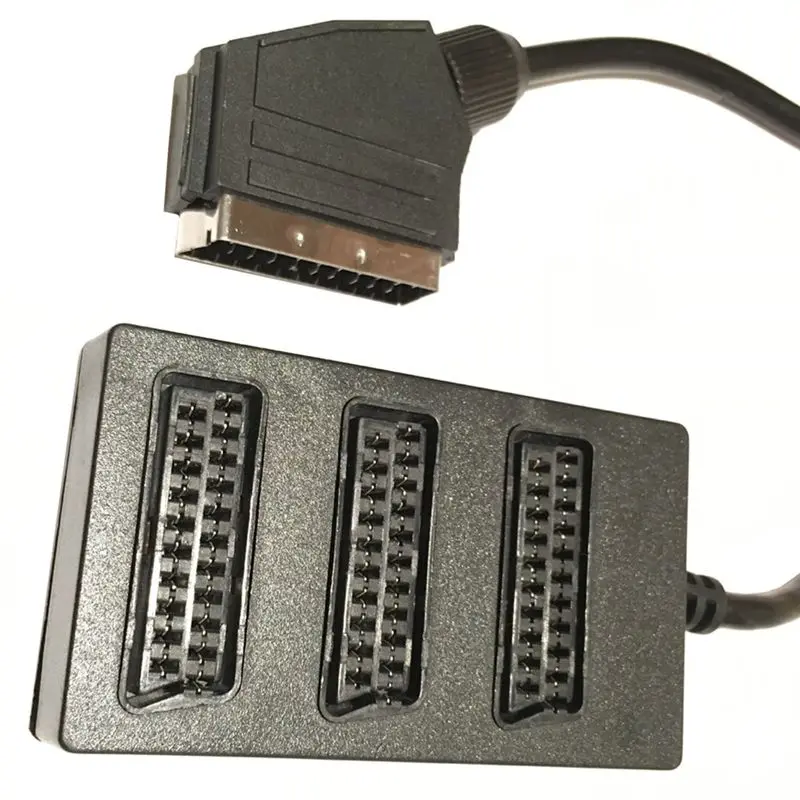 Cabo Splitter Áudio e Vídeo Scart Norma Europeia 3way 0.35 m 3way - Imagem 2