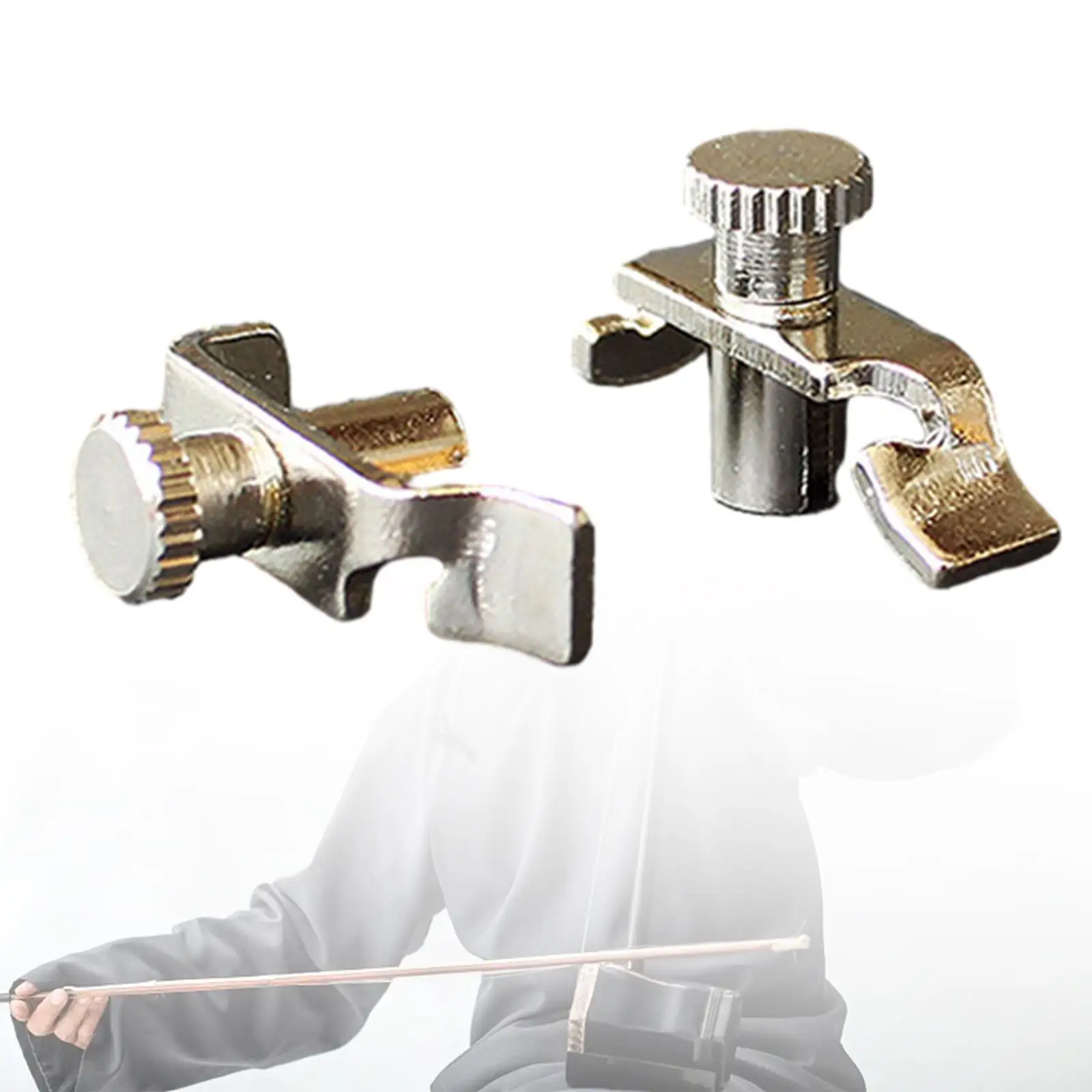 2Pcs Erhu Fine Tuner Erhu Violin Fine Tuner Compact Size Replacement Easy to Install Professional Lightweight Tune Adjuster