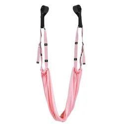 Enhanced Yoga Stretch Strap for Flexibility and Strength Training (Pink)