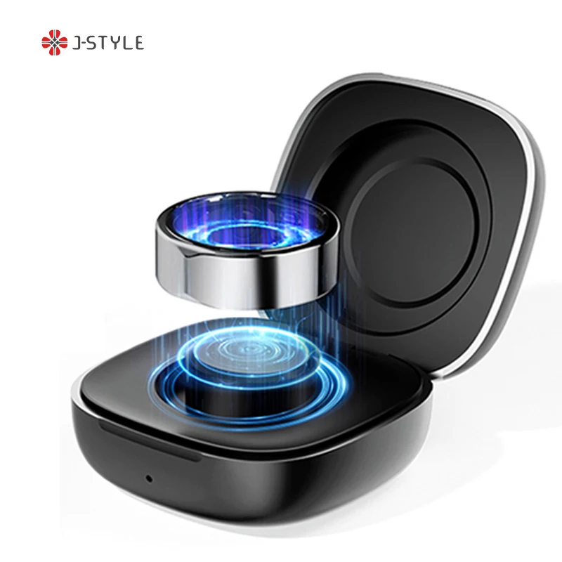 

J-Style 2301A оптовая продажа, смарт-кольца VO2 Max для измерения уровня сахара в крови, модное черное смарт-кольцо для мужчин, женщин, пары