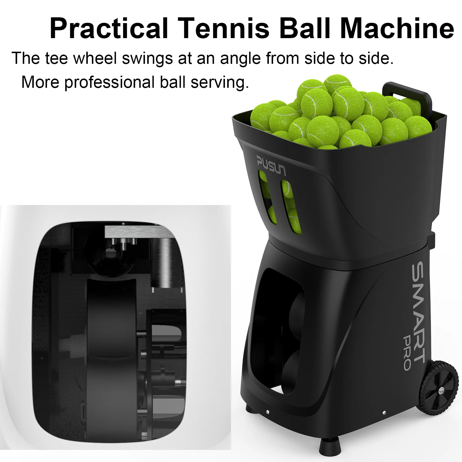 PUSUN PT 9001 PRO テニス練習マシン 最高峰モデル - 3つ制御