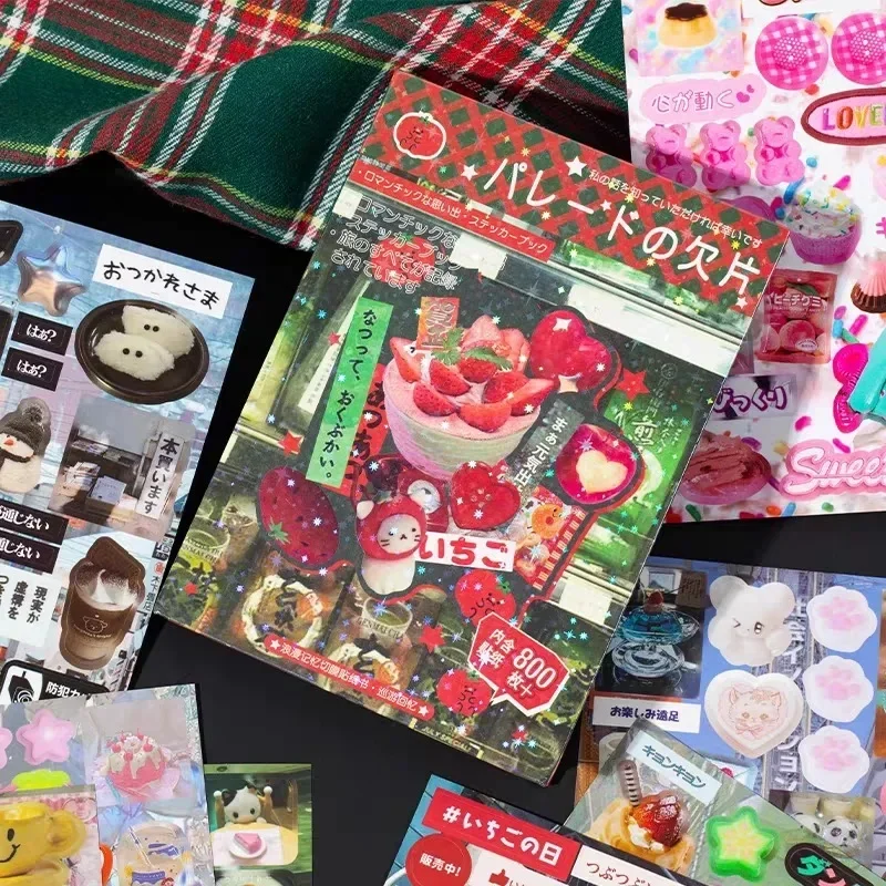 Retro Decorative Stickers Laptop Kpop Toploader Photocard Sticker Book 45 sheets/piece Kids Gift School Stationery