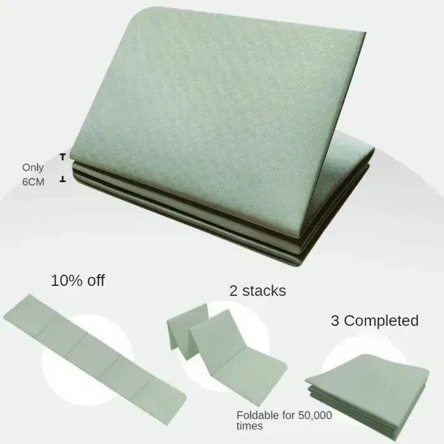 2025 new foldable Yoga Mat Eco Friendly TPE183*61*0.6cm Folding Travel Fitness Exercise Mat Double Sided Non-slip for Yoga 3
