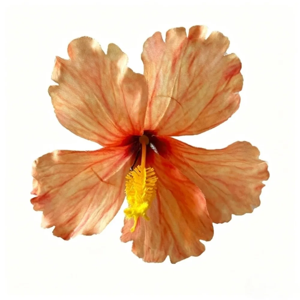 Bohemian Style Hibiscus Flower Hair Clip - Gentle Hold Hair Accessory