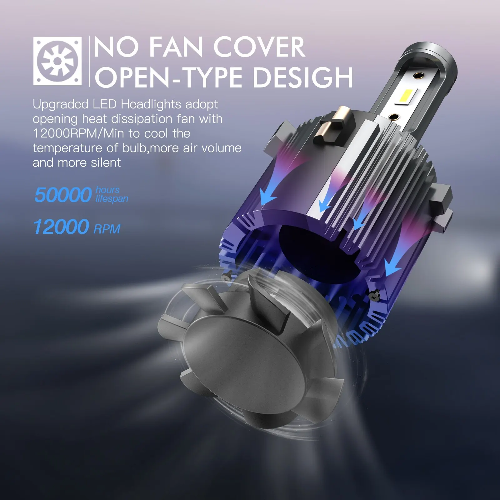 Bombillas Led H7 Canbus De 12V Para VW Golf 7, Faros De Coche, 6000K, 70W, 14000LM, Lámparas De Diodo H7 De Haz Bajo - Imagen 2