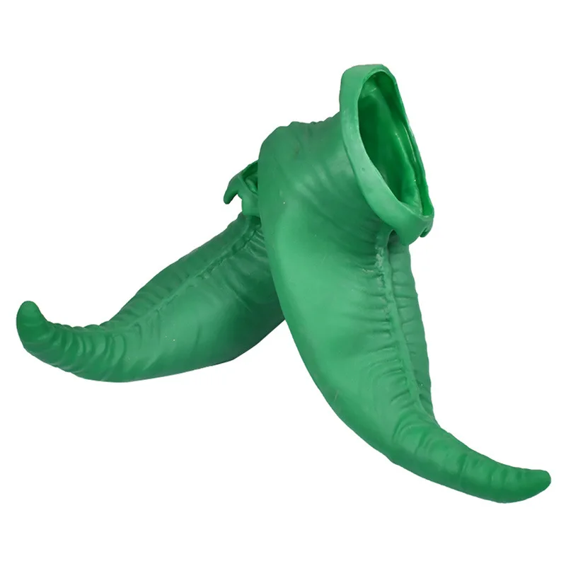 Funny Shoes Elf Shoes Pointed Toe Gum Leather Clown Cosplay Halloween Carnival Costume Accessories