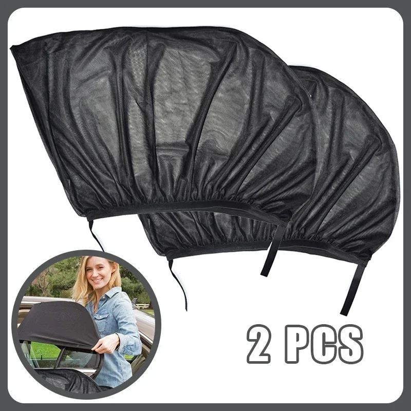 2pcs Side Window Sunshade Mesh Car Styling Accessories Sun Shade Auto UV Protect Curtain Sun Visor Protection Car Accessories