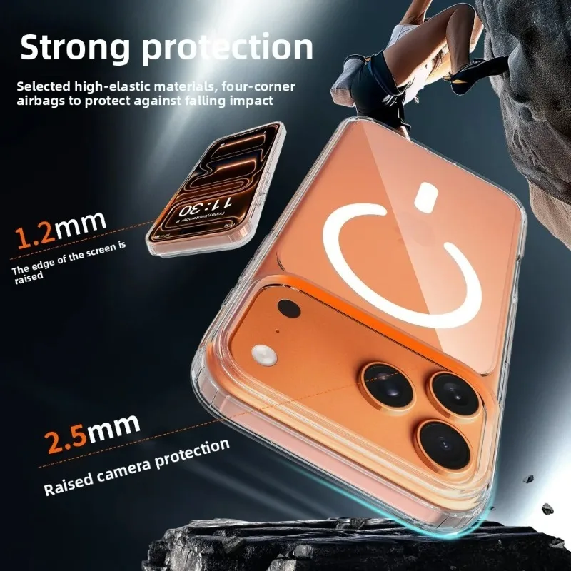 Enhanced Magnetic MagSafe Phone Case with Screen and Lens Protector