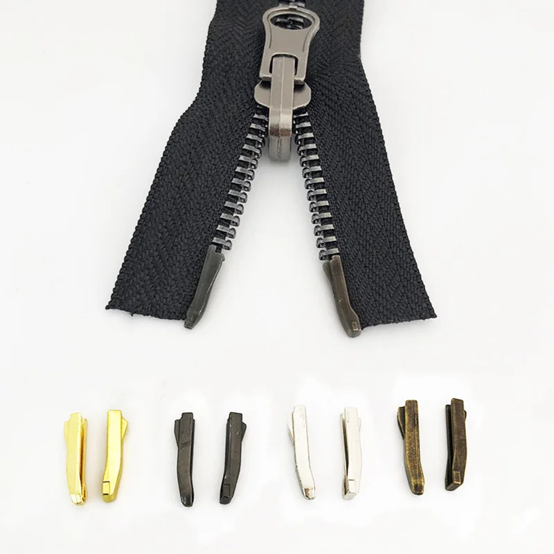 3# 5# 8# Double Open Zipper Latch Repair Kits 20pcs Tool For Zippers Non-slip Stopper Coat Metal Two-way Zip Plug Buckle Bag zipper repair kit