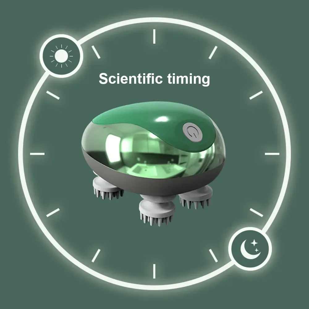 Electric Head Massager Mutifunction for Cats Dogs Pets Scalp Massager Rechargeable Massage Contacts Body Relax Health Care - Image 3