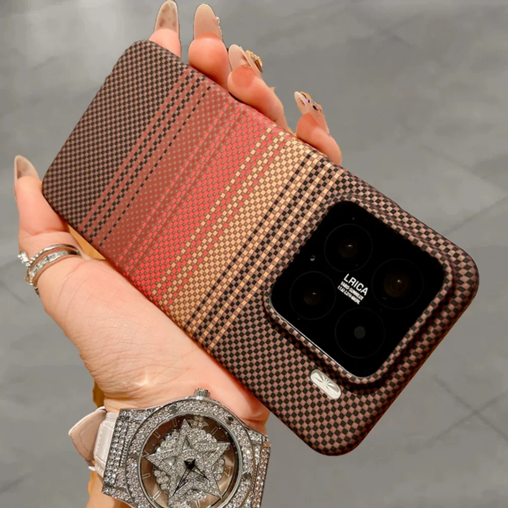 Ultra-Thin Carbon Fiber Pattern Case - Matte Magnetic Wireless Charging Shockproof Cover