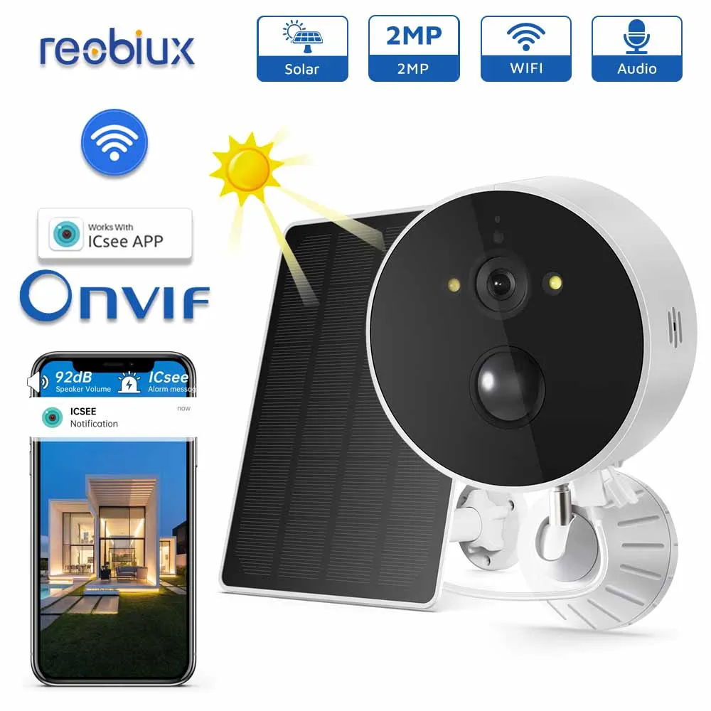 Telecamera Solare 4000Mah Batteria Ricaricabile Cctv Wifi Telecamera Di Sicurezza Outdoor 5X Zoom Digitale Rilevamento Umano Sorveglianza Wireless