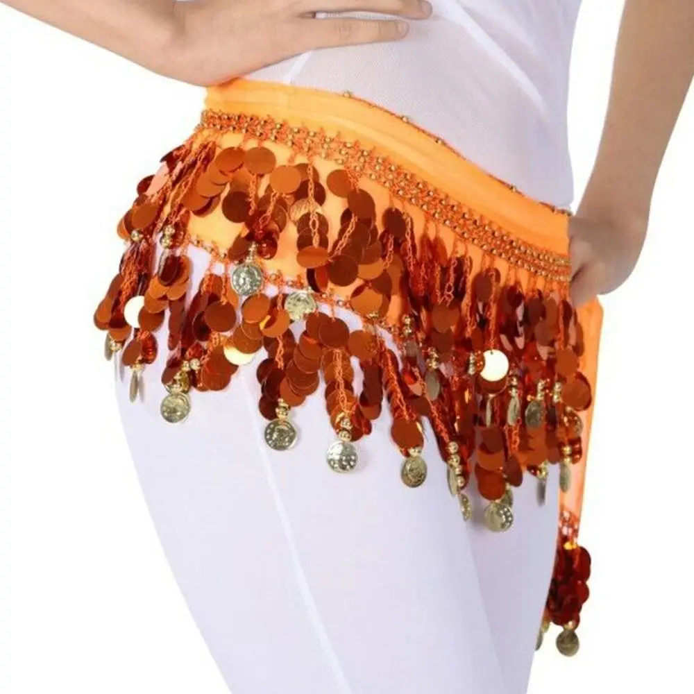Thailand/Indien/Arabische Tänzerin Pailletten Quasten Rock Frauen Sexy Bauchtanz Hüfte Schal Wrap Gürtel Tänzerin Rock Weibliche zeigen Kostüme – Detail 23