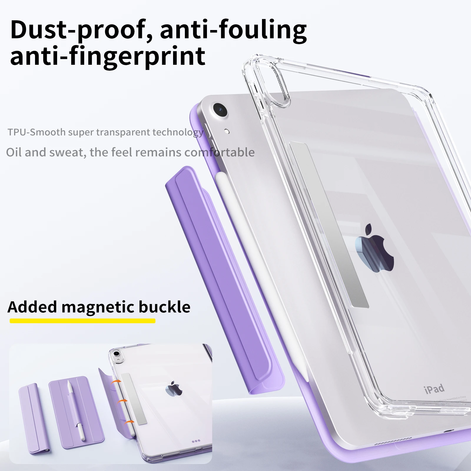 حافظة ZOYU قابلة للفصل مع غطاء منزلق وإبزيم مغناطي...