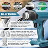 For Makita 18V Lithium Battery Cordless Heat Gun Portable Electric Hot Air Gun With 4 Nozzles Home Handheld Fast Heating Tools 5