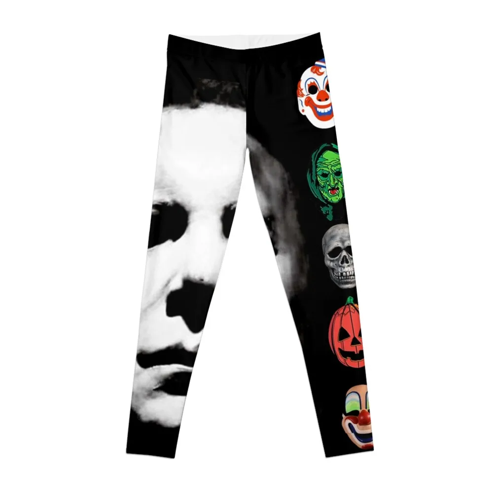 

horror mask of halloween Leggings for fitness Women sports gym womans active wear Womens Leggings